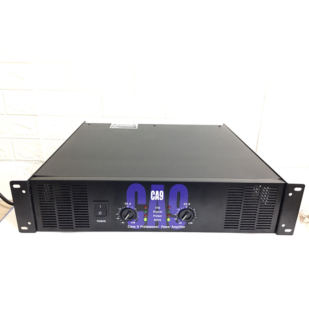 Cục Đẩy Công Suất Ca9 : 2 Kênh - 16 Sò - Mạch Class H - Nguồn Xuyến -Tổng Công Suất 1000W Chuyên Kar