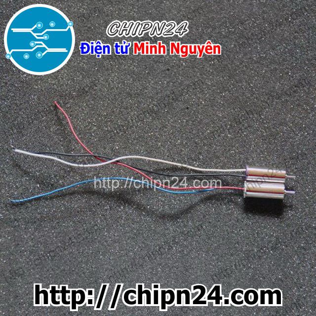 [1 CÁI] (F94) Động cơ Mini 8520 trục 1.0mm dây Đỏ Xanh