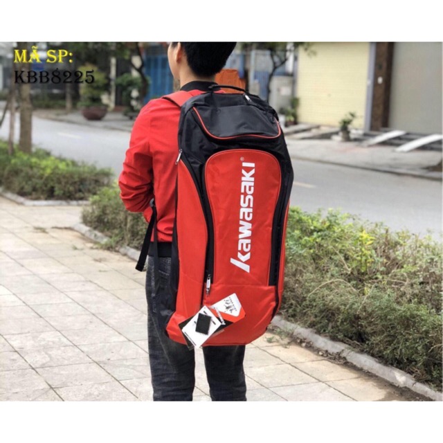 Balo cầu lông Kawasaki KBB-8225 chuyên dụng cầu lông, nhỏ gọn, tiện lợi, nhiều ngăn, mẫu mã đa dạng bh1 năm new
