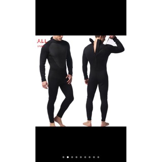 Bộ đồ lặn biển giữ nhiệt nam, nữ dày 3mm chất liệu cao su neoprene( size L )