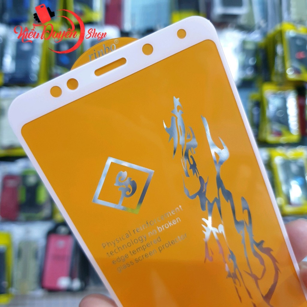 Dán cường lực Xiaomi Redmi 5 Plus 6D full keo toàn màn hình