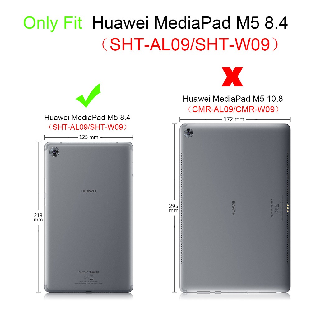 Ốp Máy Tính Bảng Da PU Cho Huawei Mediapad M5 8.4 SHT-AL09 SHT-W09 8.4&quot;