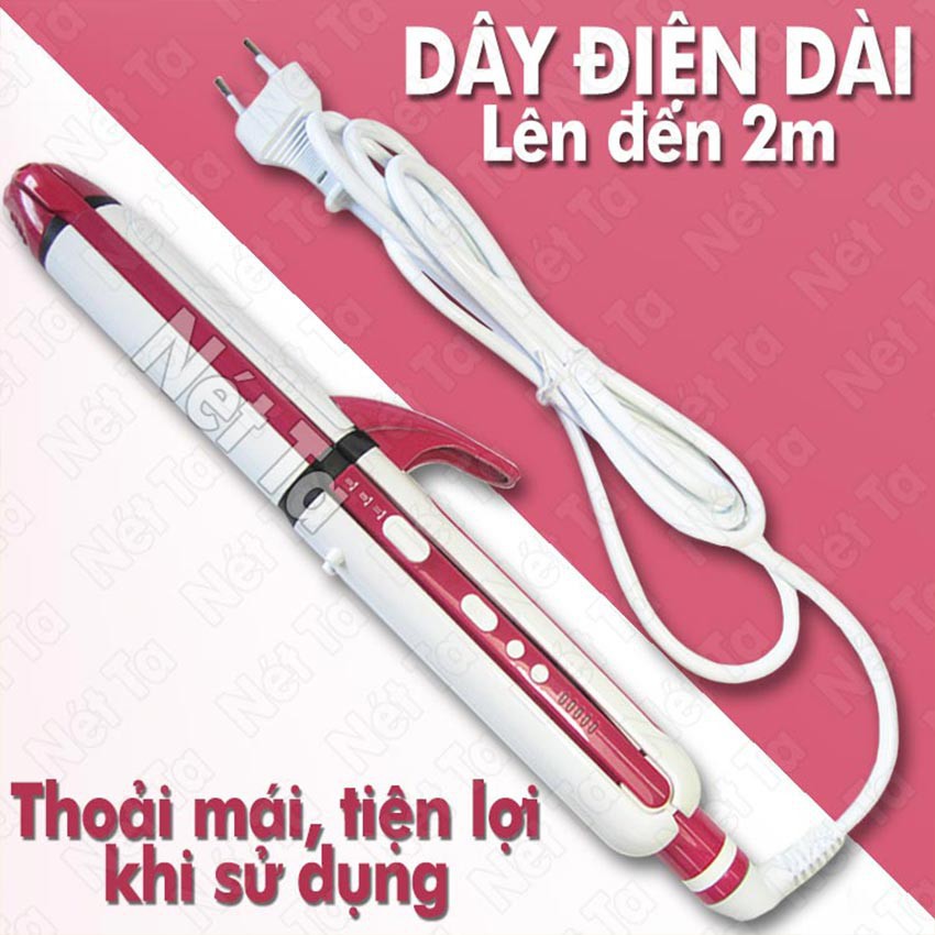 Máy kẹp tóc 3 in 1 chính hãng Kemei 3304 | Máy làm tóc tại nhà dễ dàng ( hàng sẵn )