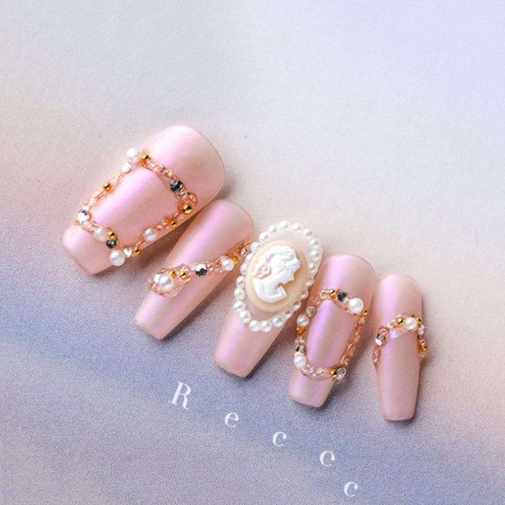 Đầu Gắn Trang Trí Móng Tay 3D Phong Cách Retro Charms Dành Cho Nữ