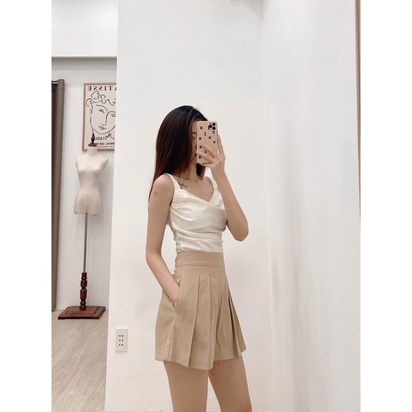 áo dây lụa cổ rũ
