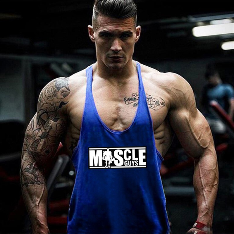 Áo tank top sát nách cổ tròn thời trang cho nam