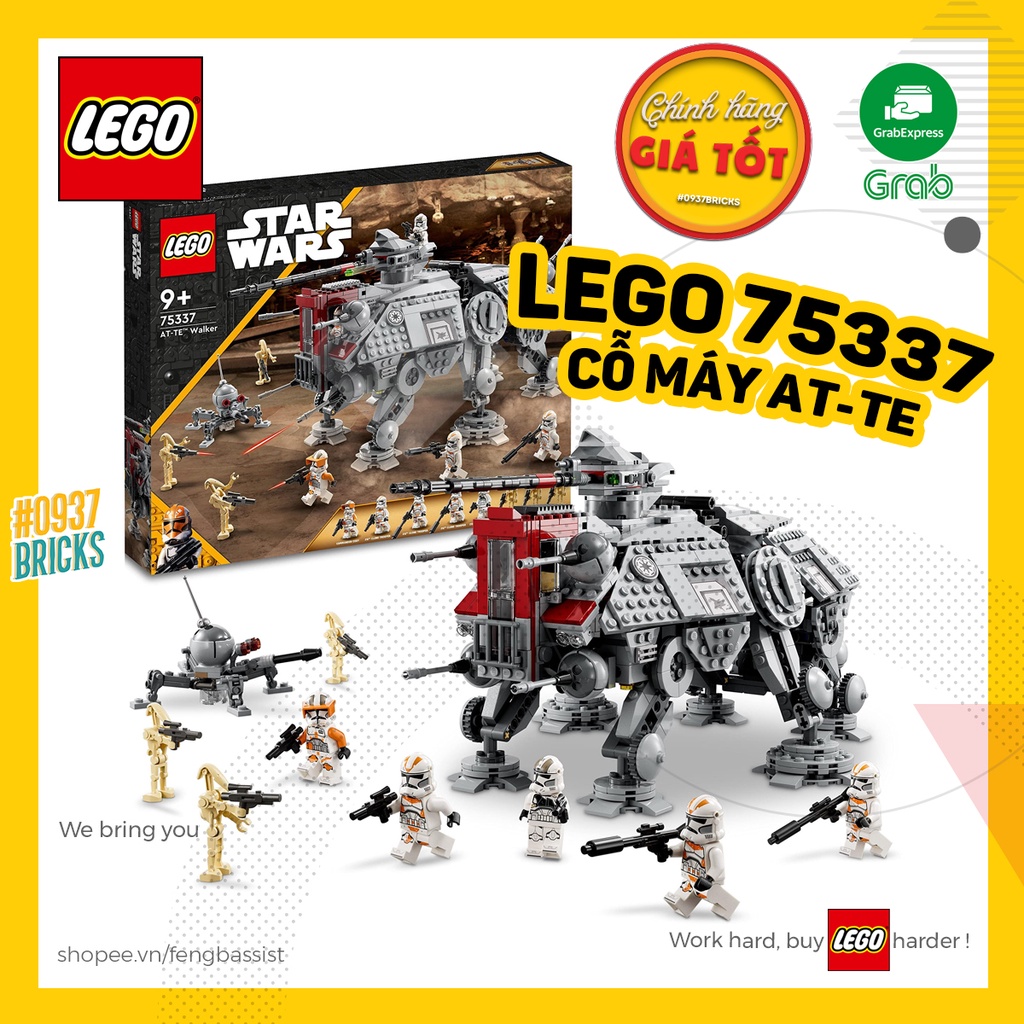 [CÓ SẴN] LEGO 75337 CỖ MÁY LEGO 75337 Star wars AT-TE Walker 0937BRICKS