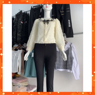 Áo sơ mi tơ bèo nơ ngực [Giá Rẻ Vô Địch]
