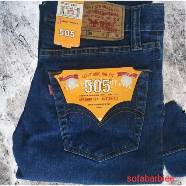 Quần Jean Dài 5.5 Levis 505 Thời Trang Cho Nam