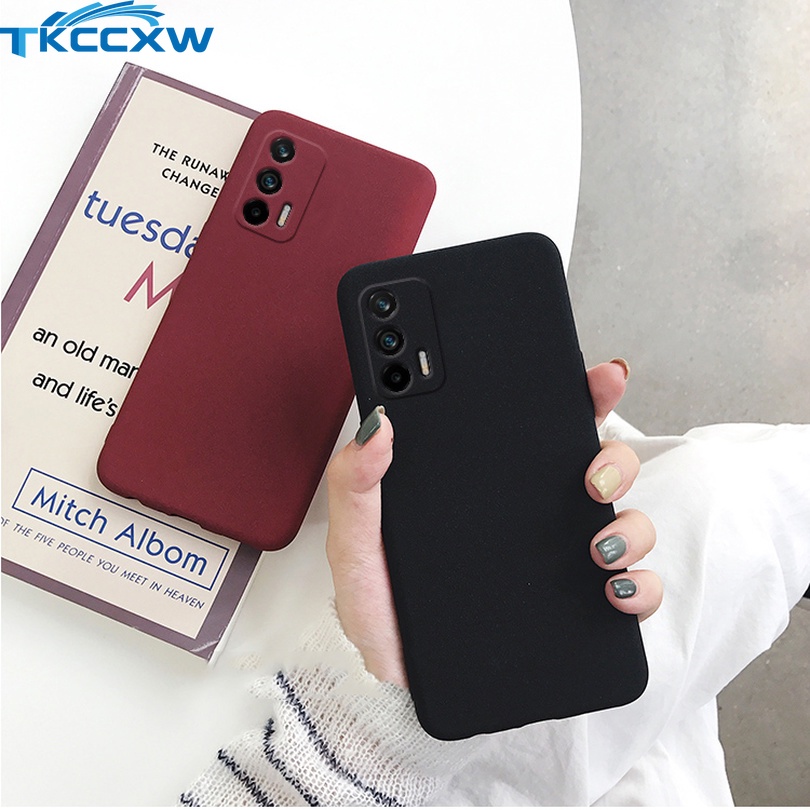 Ốp Điện Thoại Silicon Mềm Cát Nhám Chống Dấu Vân Tay Cho Realme C31 C35 GT Neo3T GT2 Pro Narzo 50 Pro 50A Prime