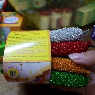 4 Miếng Rửa Bát Chén Cam 8x10cm