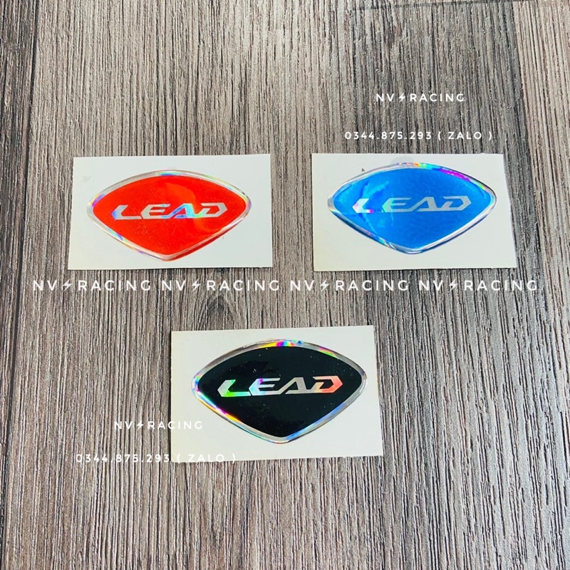 Tem logo Chữ Lead dán mặt nạ trước chống thấm nước và bay màu