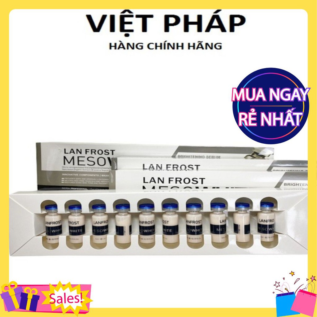 Cấy Phấn Trắng Sáng Meshowhite Hàn Quốc-Hộp 10 lọ