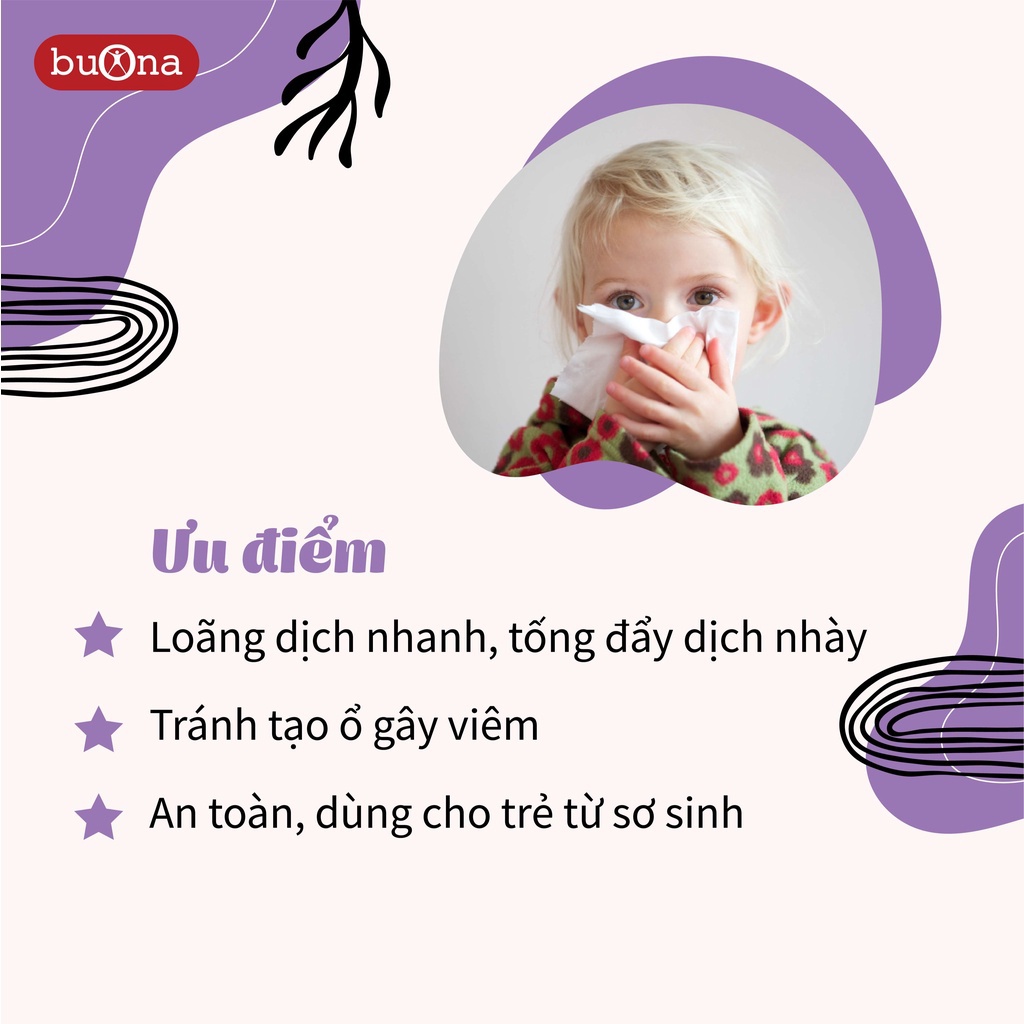 Combo Tăng Đề Kháng Buona Difesa Và Rửa Mũi Cho Trẻ Nghẹt Mũi, Sổ Mũi Buona Nebial 3% – Cho Bé Hô Hấp Khỏe Mạnh