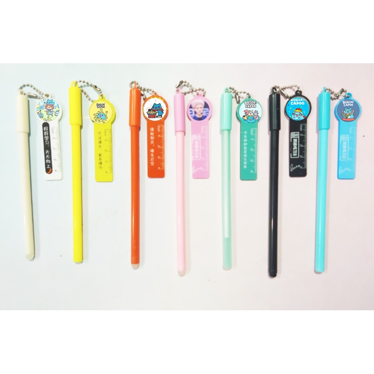 Bút capoo kèm dây treo BMCI41 bút cute dễ thương thần tượng idol hoạt hình