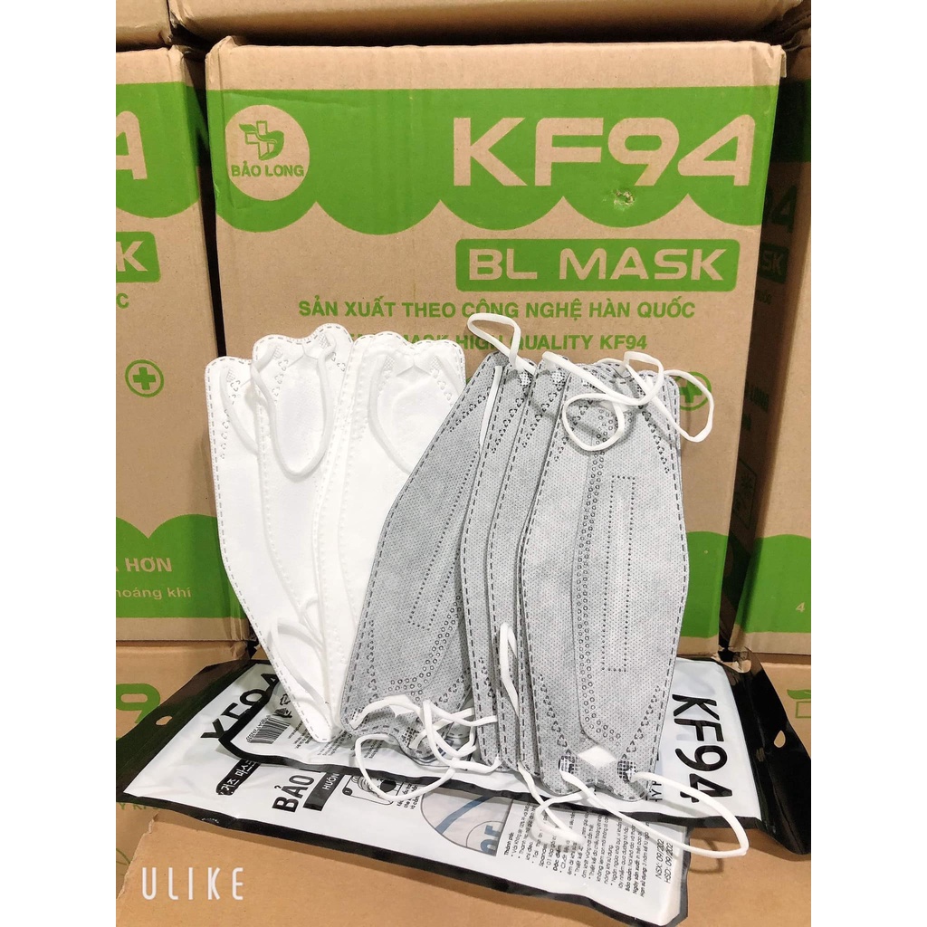 Khẩu trang 4 lớp KF94 Bảo Long 4D Hàn Quốc chống bụi min, kháng khuẩn mùa dịch