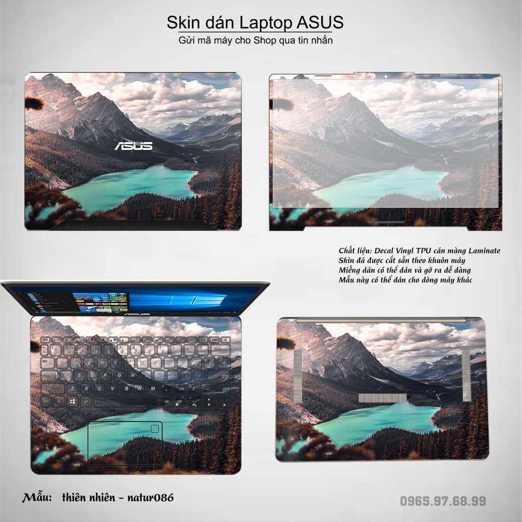 Skin dán Laptop Asus in hình thiên nhiên nhiều mẫu 4 (inbox mã máy cho Shop)