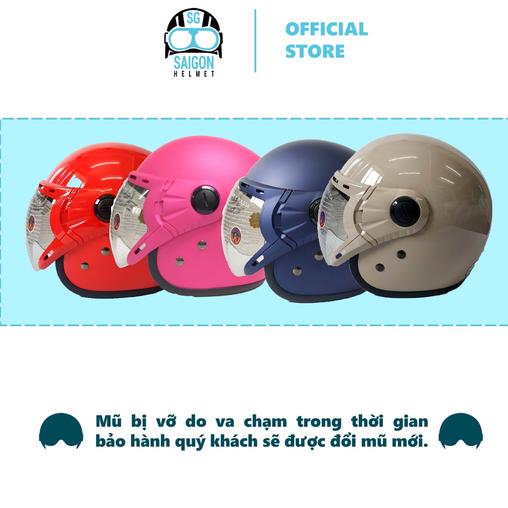 Nón bảo hiểm chính hãng GRS A368K – kèm kính