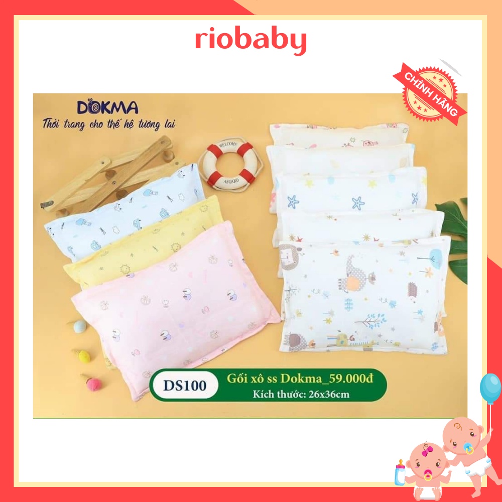 Gối xô sơ sinh Dokma (Kích thước 35x24cm) - Riobaby