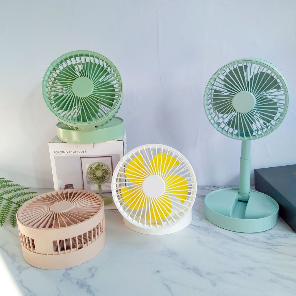 Quạt Tích Điện mini Fan A9, Để Bàn Nhỏ Gọn, Sạc USB Tích Điện Tiện Dụng, Sử Dụng  An Toàn, Hót 2021 | BigBuy360 - bigbuy360.vn