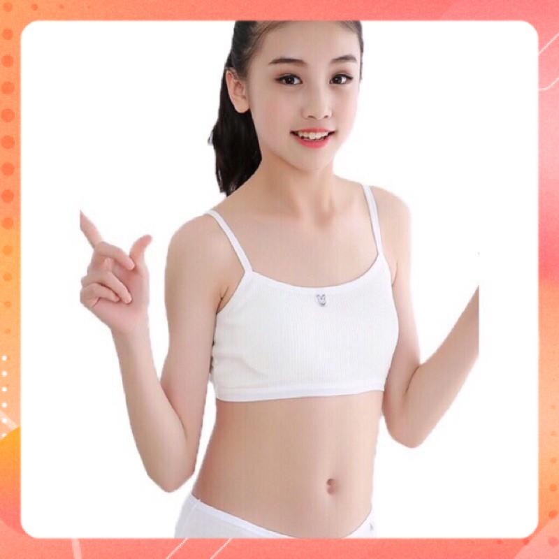 Áo bra học sinh, áo lá tem thỏ cotton tăm mềm đẹp 6059 | BigBuy360 - bigbuy360.vn