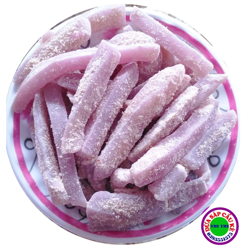 250gr Mứt dừa Sáp Loại 1 Vị Lá Cẩm