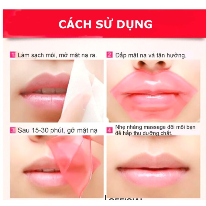 Mặt nạ dưỡng môi căng bóng, hồng hào mask môi