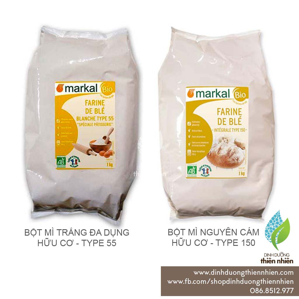 Bột Mì Hữu Cơ Markal Organic Whole Wheat Flour, 1kg