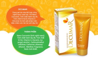 Gel nghệ nano trị mụn Decumar