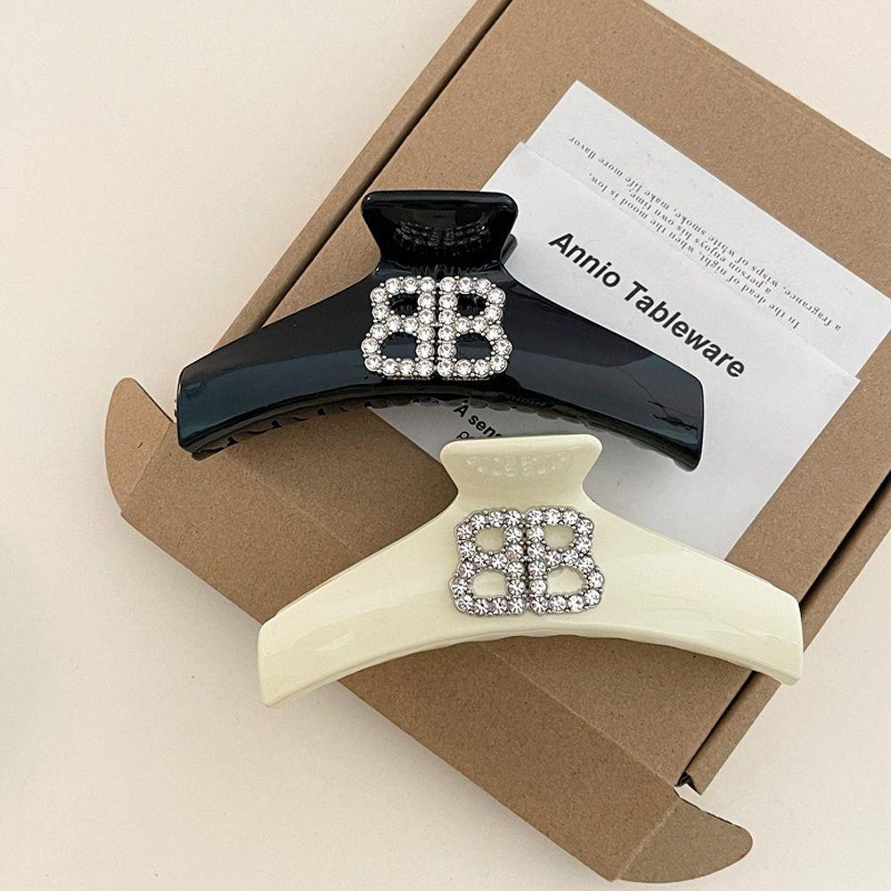 Kẹp Tóc Móng Vuốt In Chữ Thời Trang Dành Cho Nữ|Giá Đỡ Buộc Tóc Đuôi Ngựa Tiện Dụng