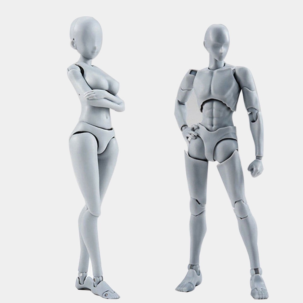 SHF Men's and Women's Grey with Arms Deluxe Edition Hands-on Figure Model 
Sale