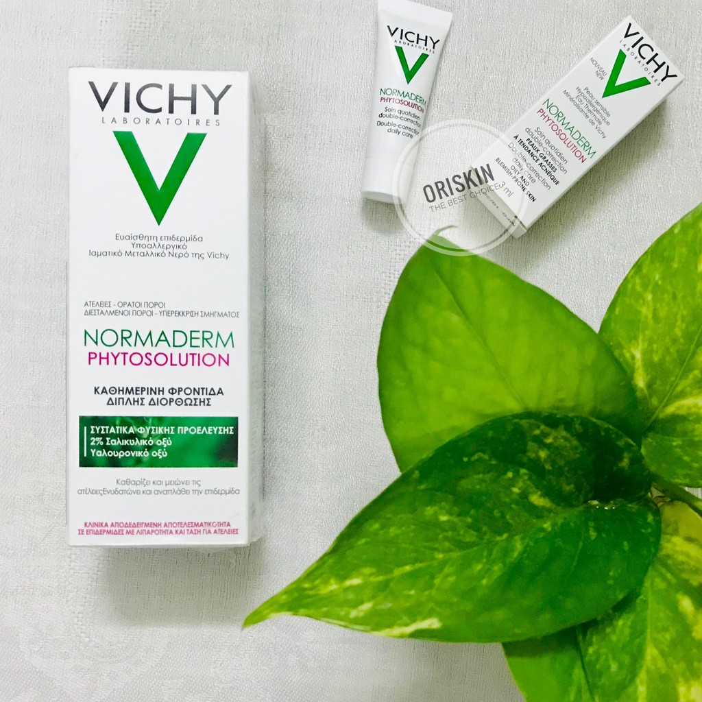 Vichy Kem Dưỡng Dạng Gel Sữa Dành Cho Da Mụn Với Tác Động Kép Normaderm Phytosolution 50ml