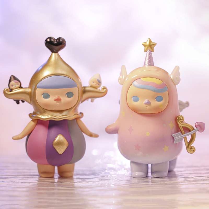 POPMART Pucky Horoscope Babies Random Box Doll Binary Action Toys Figure Birthday Gift