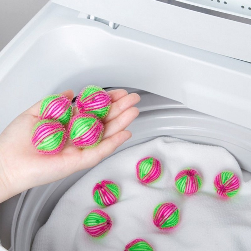Quả bóng nylon thần kỳ dùng để loại bỏ tóc/ xơ vải cho máy giặt