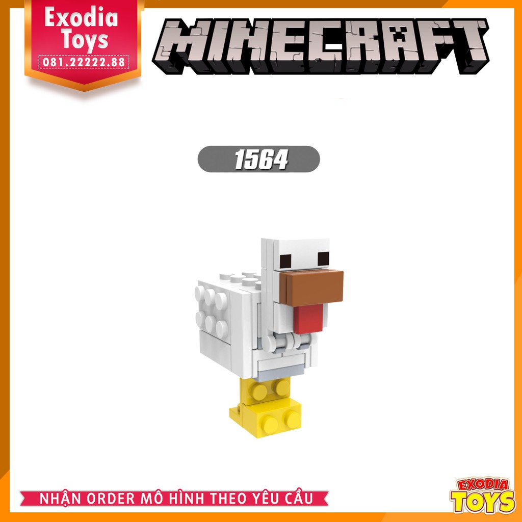 Xếp hình Minifigure nhân vật trò chơi My World Minecraft - Đồ Chơi Lắp Ghép Sáng Tạo - XINH X0294