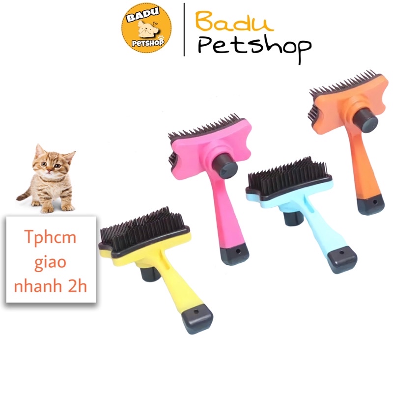 Lược đẩy lông thú cưng ❤️ freeship ❤️ lược chải lông chó mèo