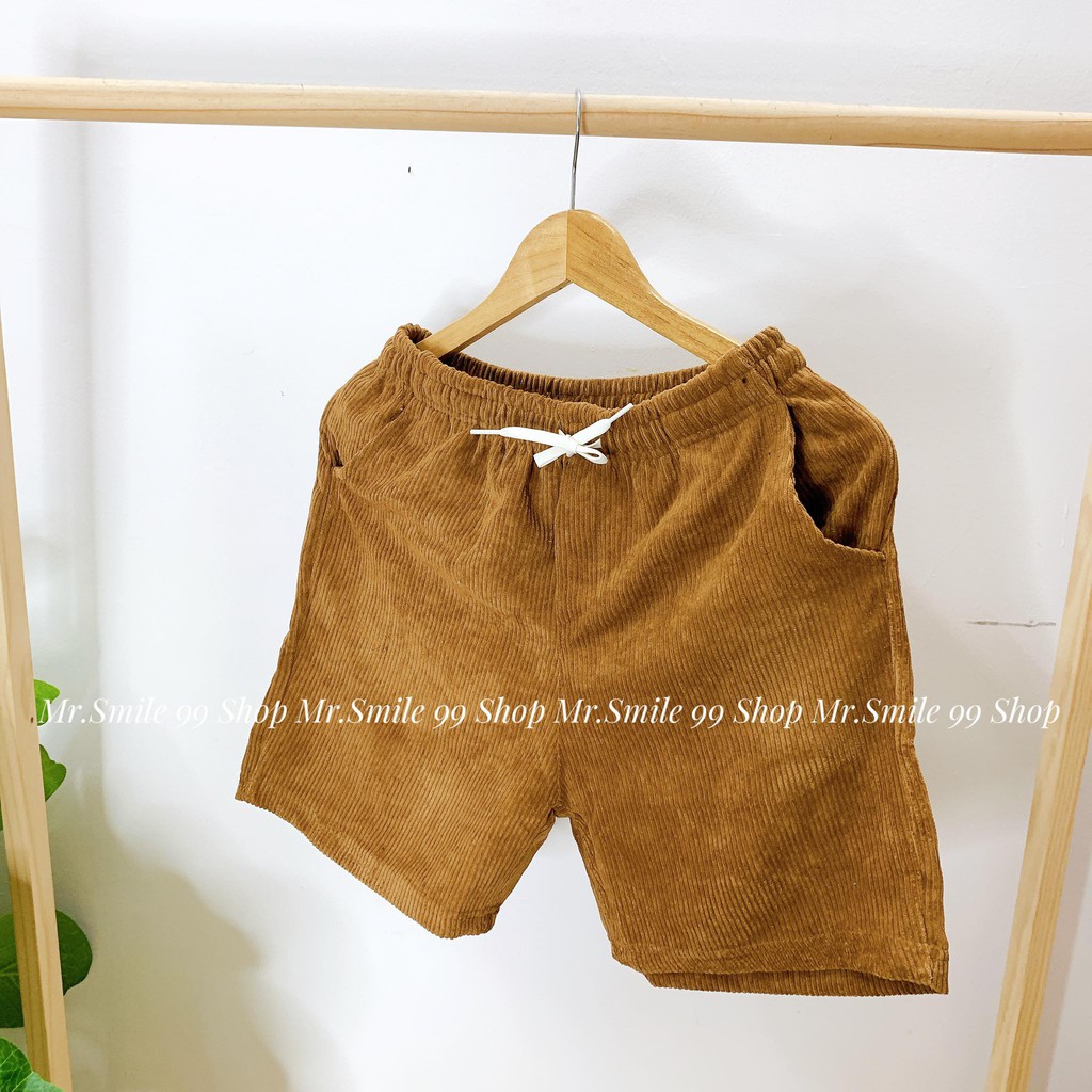 Quần Short Nhung Tăm Form Đẹp Vải Dày Mr Smile 99 Shop