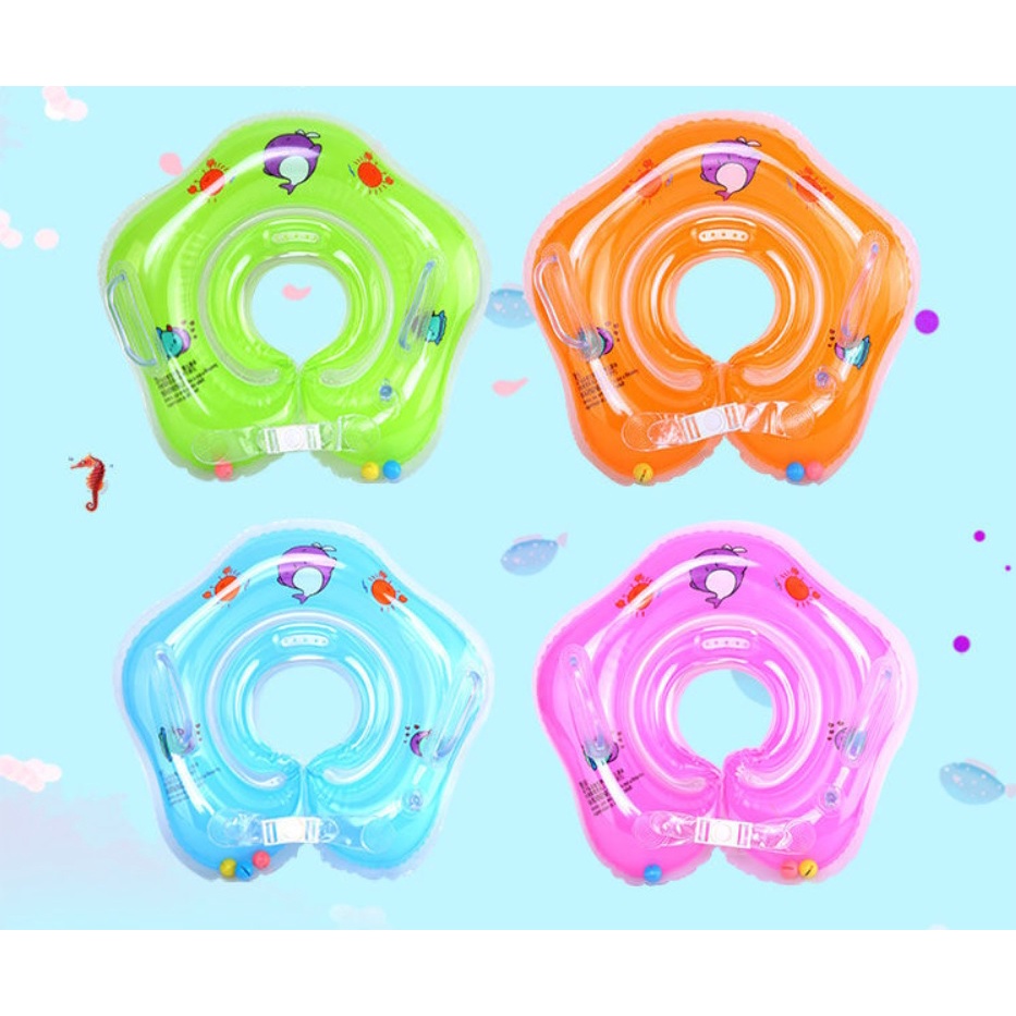 Phao Nâng Cổ Tập Bơi Cho Bé Dưới 2 Tuổi Kiểu Dáng Dễ Thương Nhiều Màu Sắc - Phao Nâng Cổ Giúp Trẻ Giữ Thăng Bằng