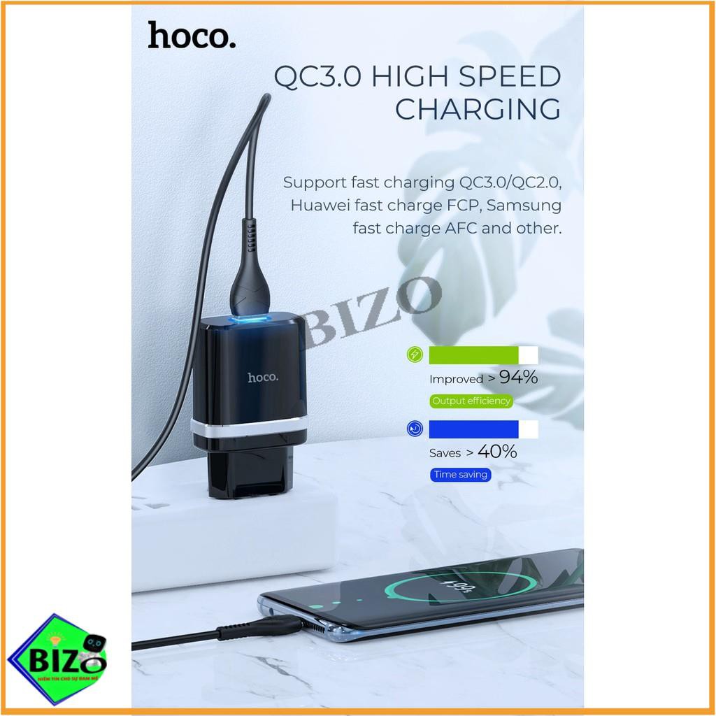CỦ SẠC NHANH HOCO DÒNG QC3.0/18W SẠC FULL IPHONE/IPAD/ANDROID - CHÍNH HÃNG