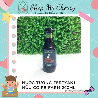 Nước tương teriyaki hữu cơ, nước sốt terayaki hữu cơ PB Farm 200ml