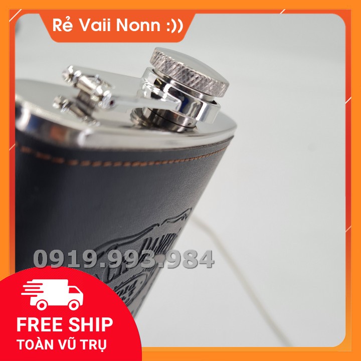 Bình Đựng Rượu jack daniels Và Thép Không Gỉ 9oz dung tích 200ml