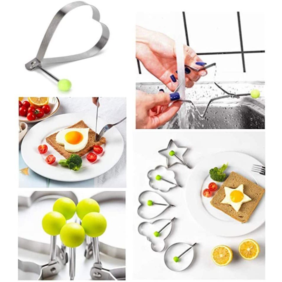 1 Khuôn Chiên Trứng, Làm Bánh Xếp Được Làm Từ Thép Không Gỉ, Dùng Cho Nhà Bếp