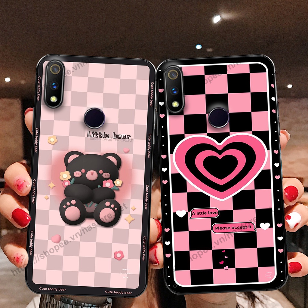 Ốp lưng Realme 3 / Realme 3 Pro gấu, đồng hồ dễ thương cute giá rẻ