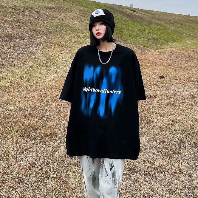 Áo hoodie ZHELIHANGFEI tay dài dáng rộng phong cách cổ điển dành cho cặp đôi
