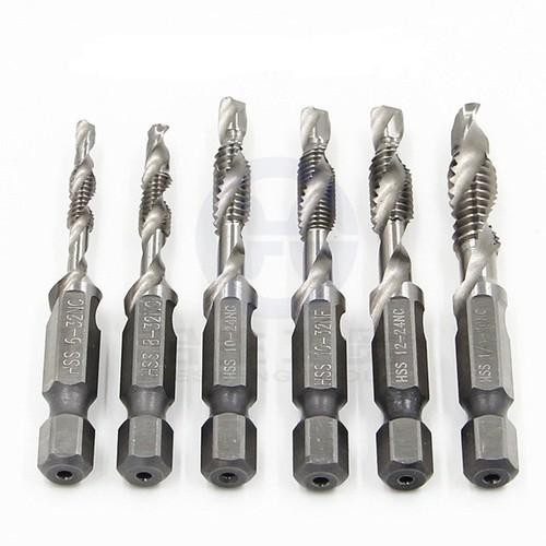 Bộ 6 mũi khoan taro ren M3 - M10HSS 4341