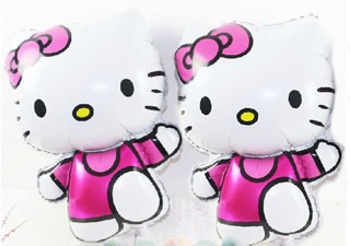 Trang trí sinh nhật Hello Kitty - tặng bơm và keo dán
