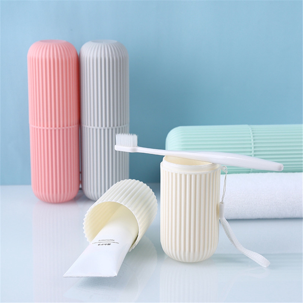 Daphne Hộp Đựng Bàn Chải Đánh Răng Bằng Nhựa Di Động Tiện Dụng Ốp