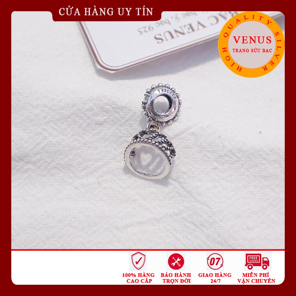 Charm treo mũ vương miện bạc 925- Mã sản phẩm VENUSVM