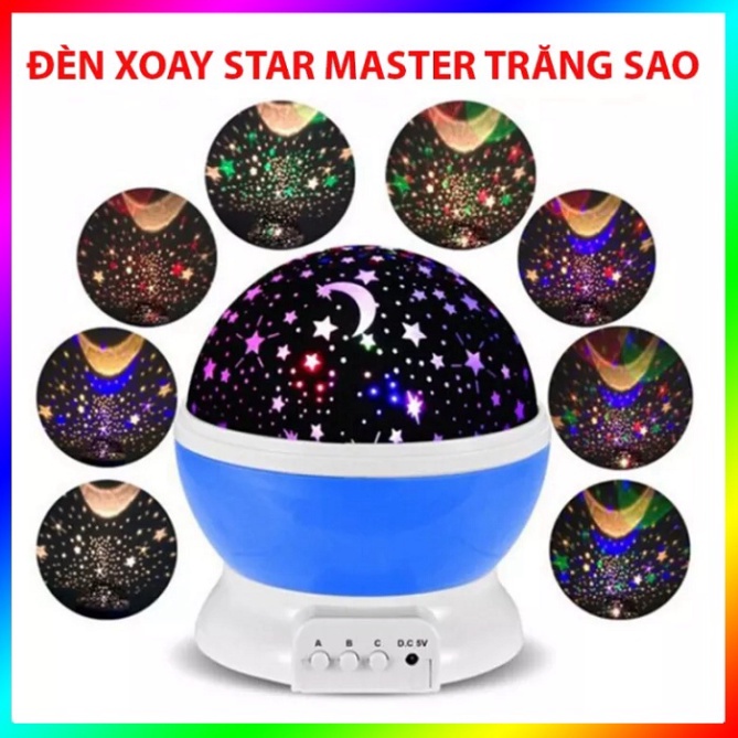Xả Kho Nghỉ Tết Đèn Led Trang Trí Chiếu Sao Star Master Xoay Tròn 360 Độ Cực Đẹp