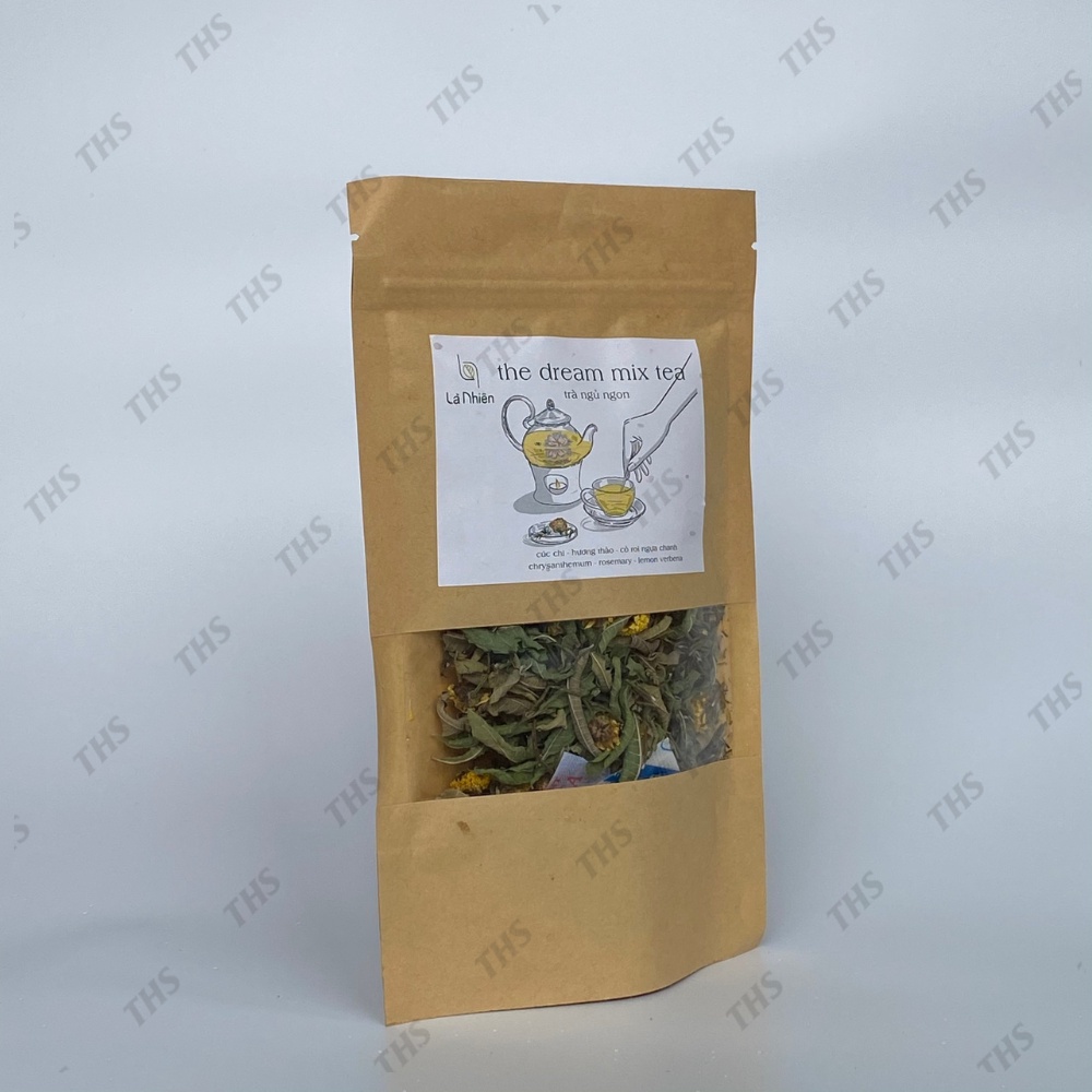 The Dream Mix Tea - Trà Ngủ Ngon Là Nhiên, thảo mộc dưỡng nhan, thuần tự nhiên, lọ thuỷ tinh